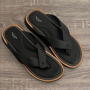 New Rag & Bone Parker Thong Sandal Black
